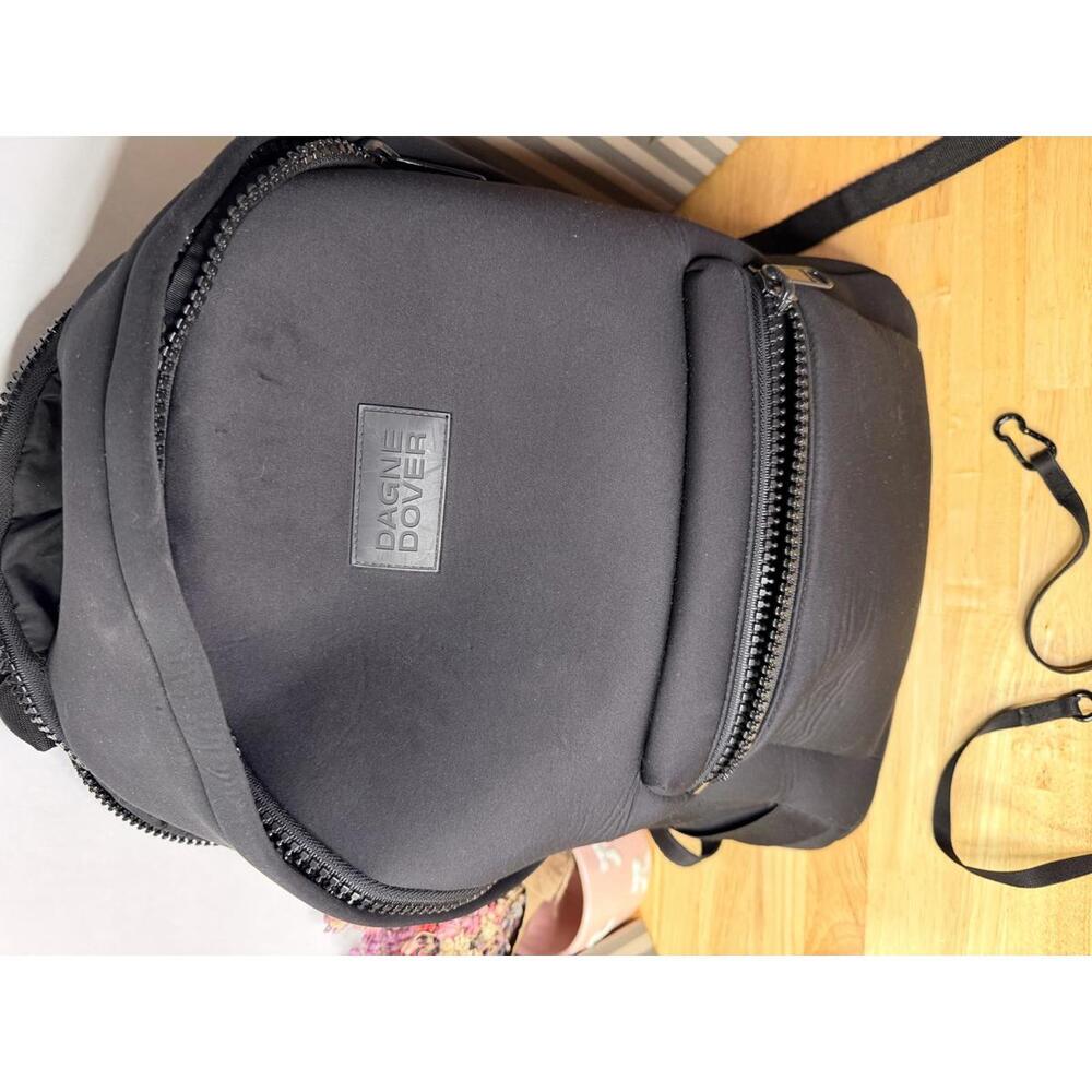 Dagne Dover Black Neoprene Backpack - Picture 2 of 8
